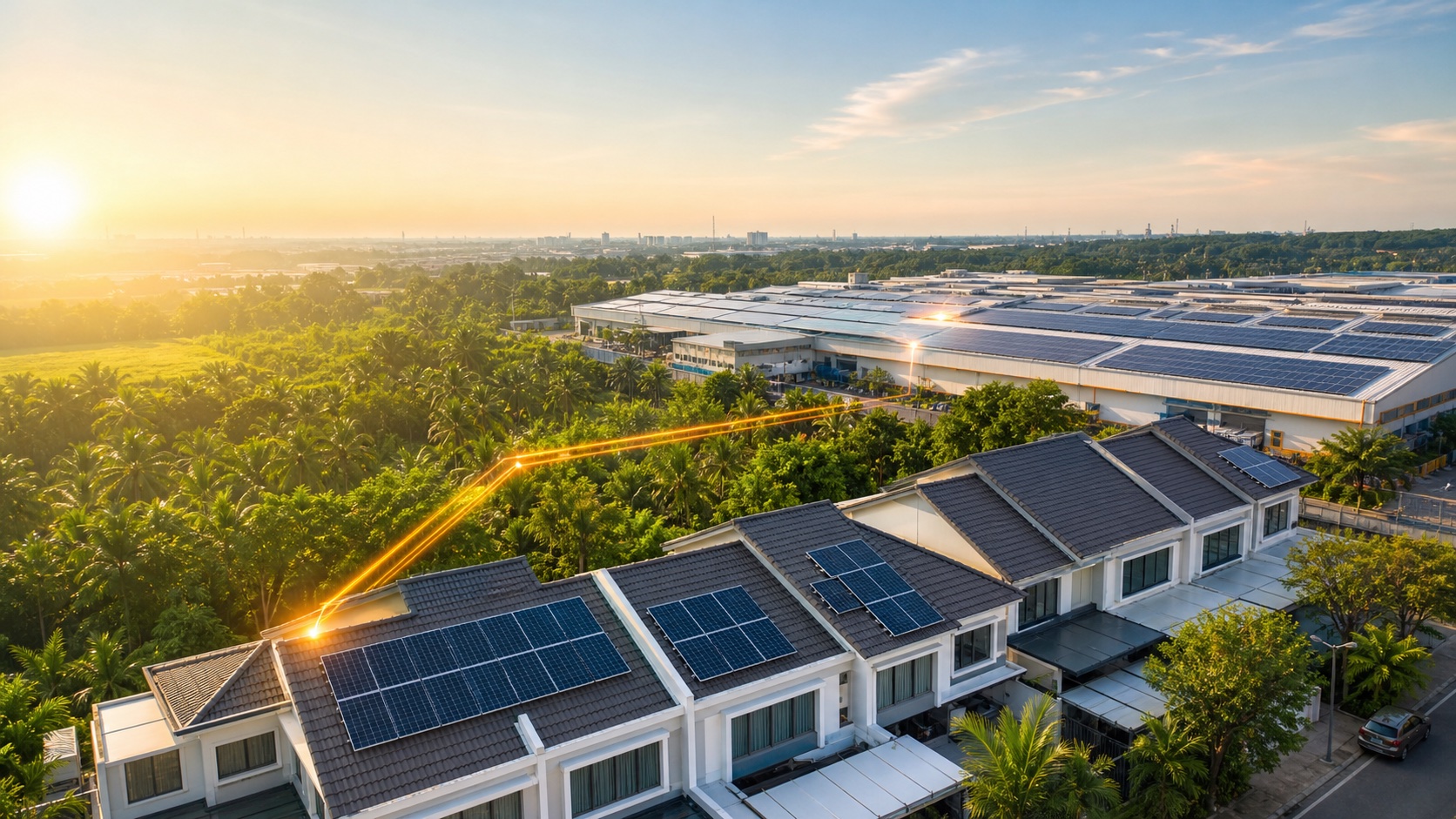 Rooftop solar and battery packages for Malaysian homes and businesses